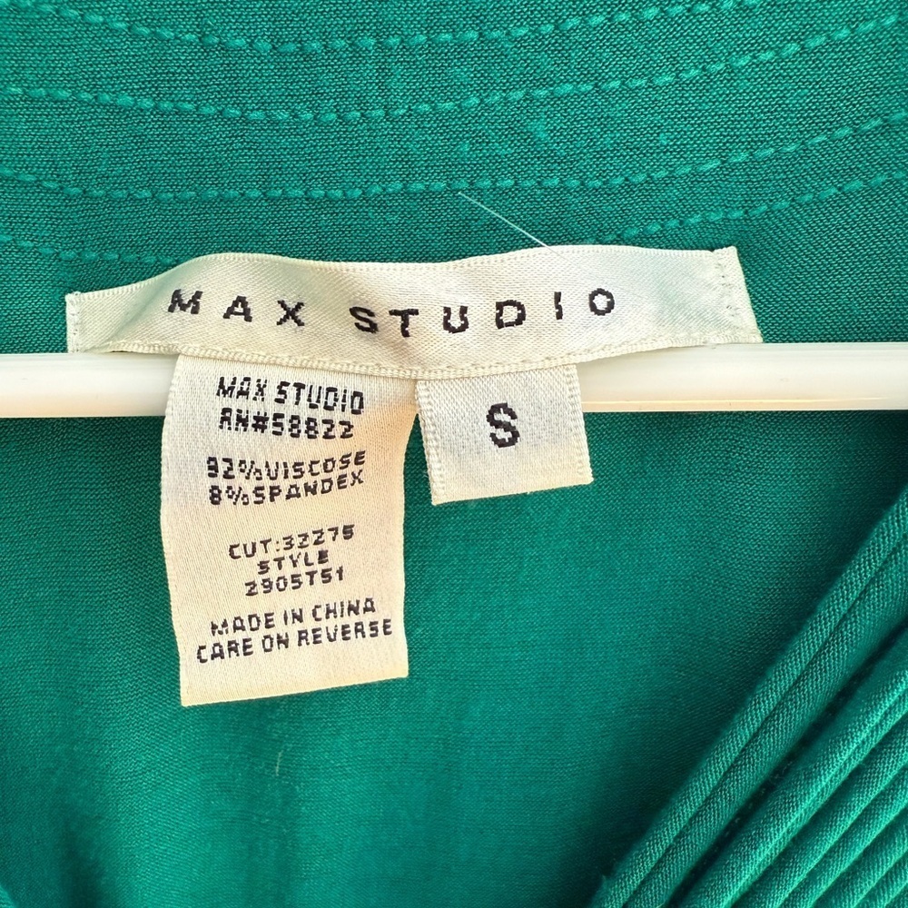 Max Studio Emerald Green Sleeveless Midi Dress | Size S - Picture 2 of 3